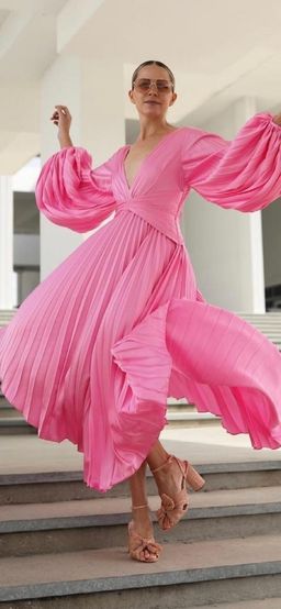 Acler Palms Dress Confetti Pink Size 10 for rent on The Volte - image 3