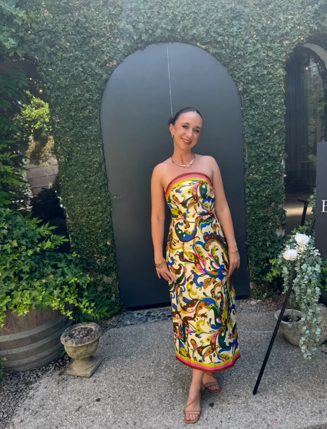 Alemais Ozma Strapless Dress Multi Size AU 6  for rent on The Volte - main image