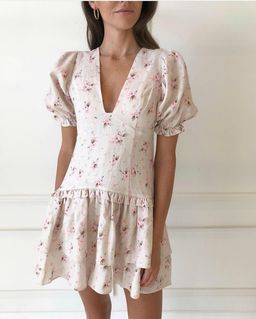 Hensley and Gretel Scarlett Dress Madonna Blush Print 6 for rent on The Volte - image 2