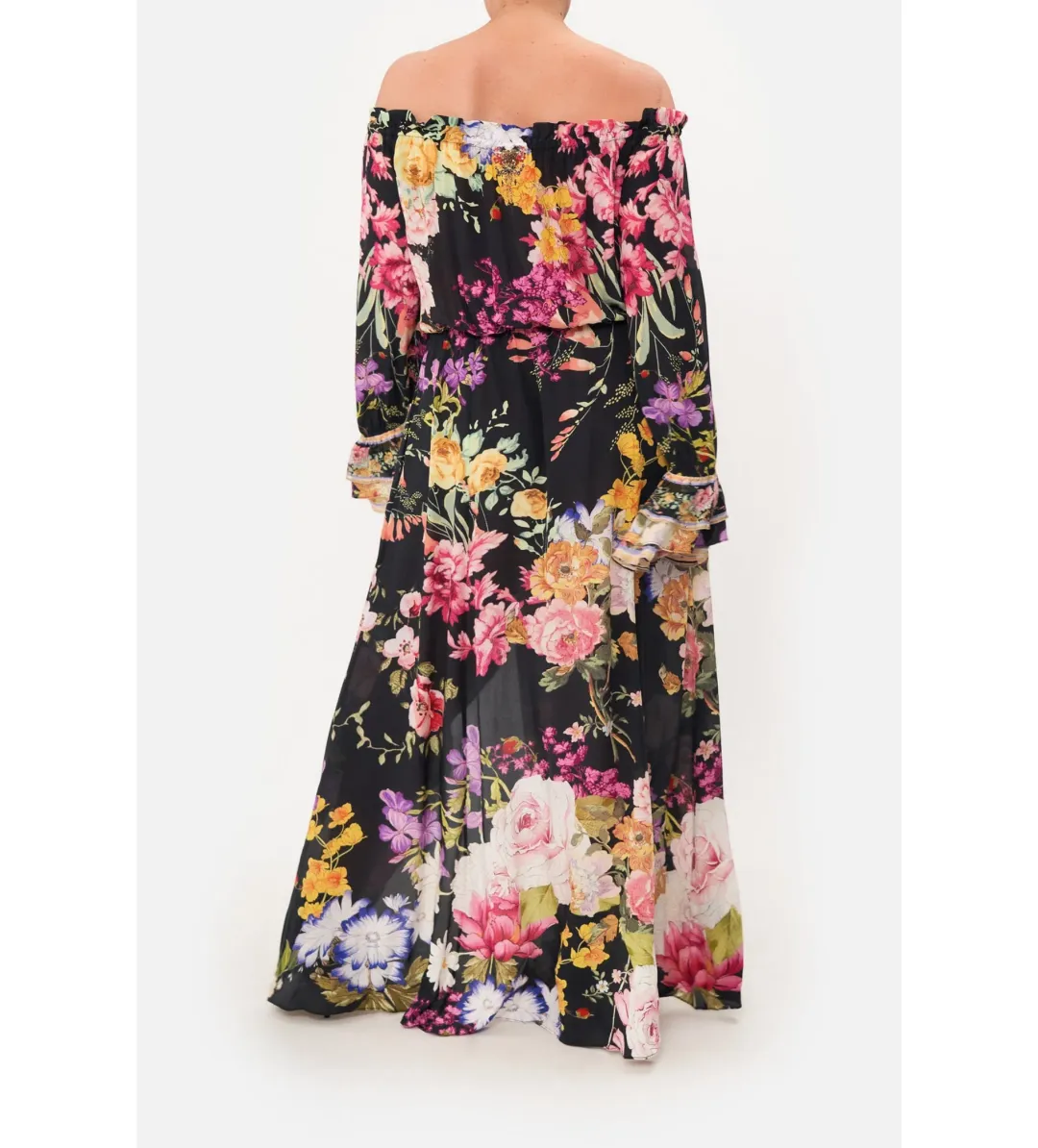 Camilla Drop Shoulder Split Maxi Dress Libertine Lady Size 16 for rent on The Volte - main image