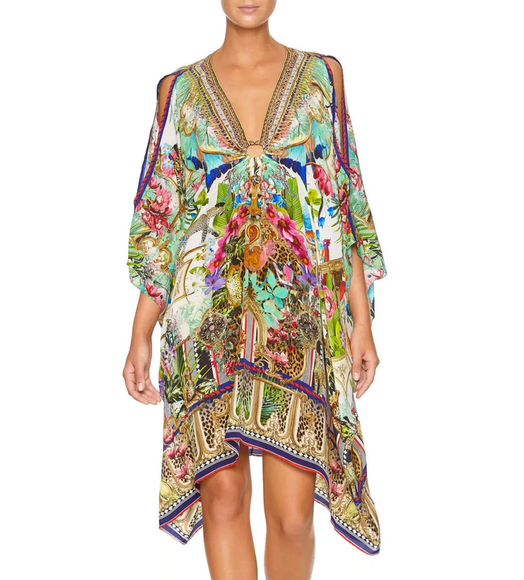 Camilla Champagne Coast Short Kaftan One Size  for rent on The Volte - main image