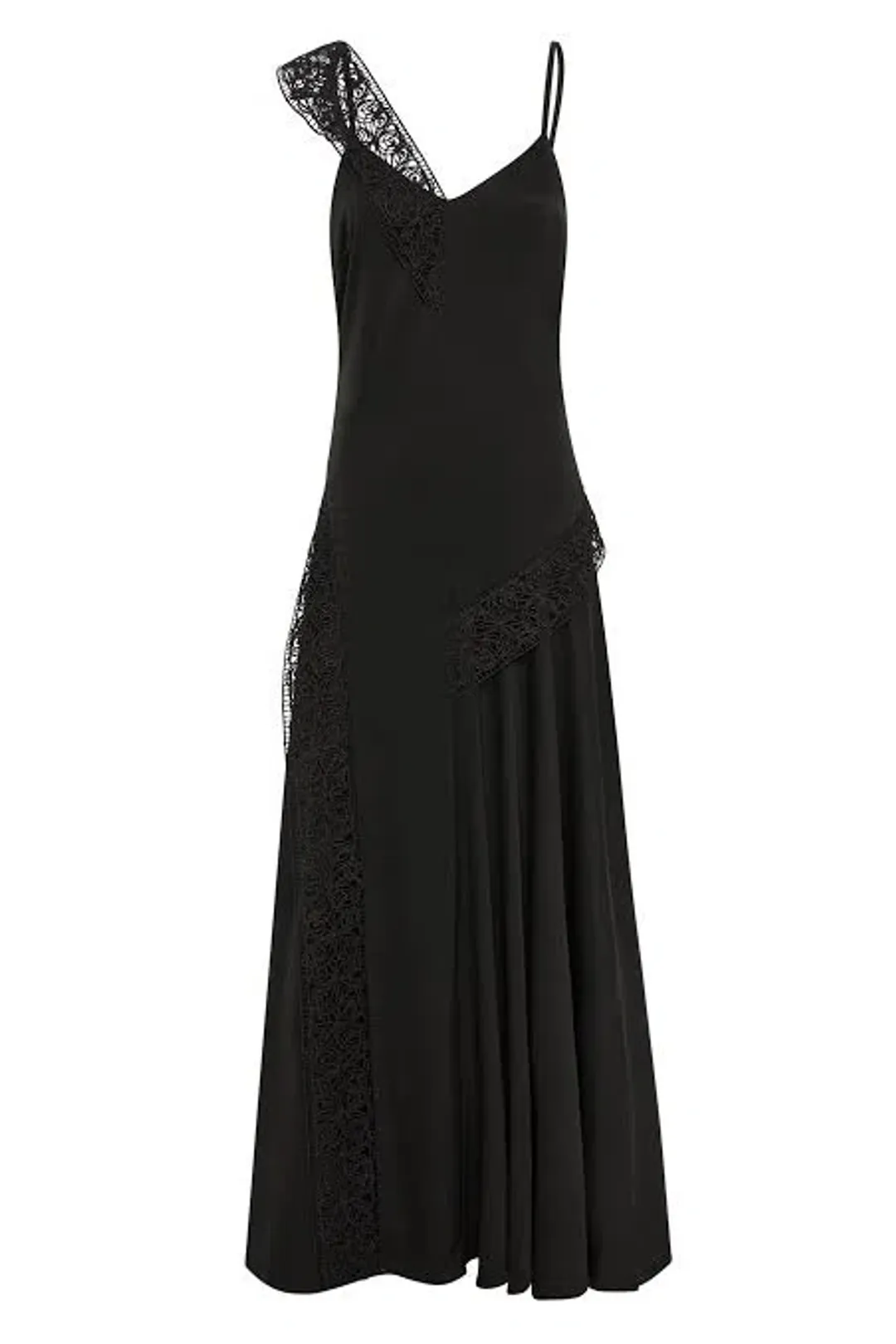 Aje Spirit Lace Maxi Dress Black Size 6  for rent on The Volte - main image