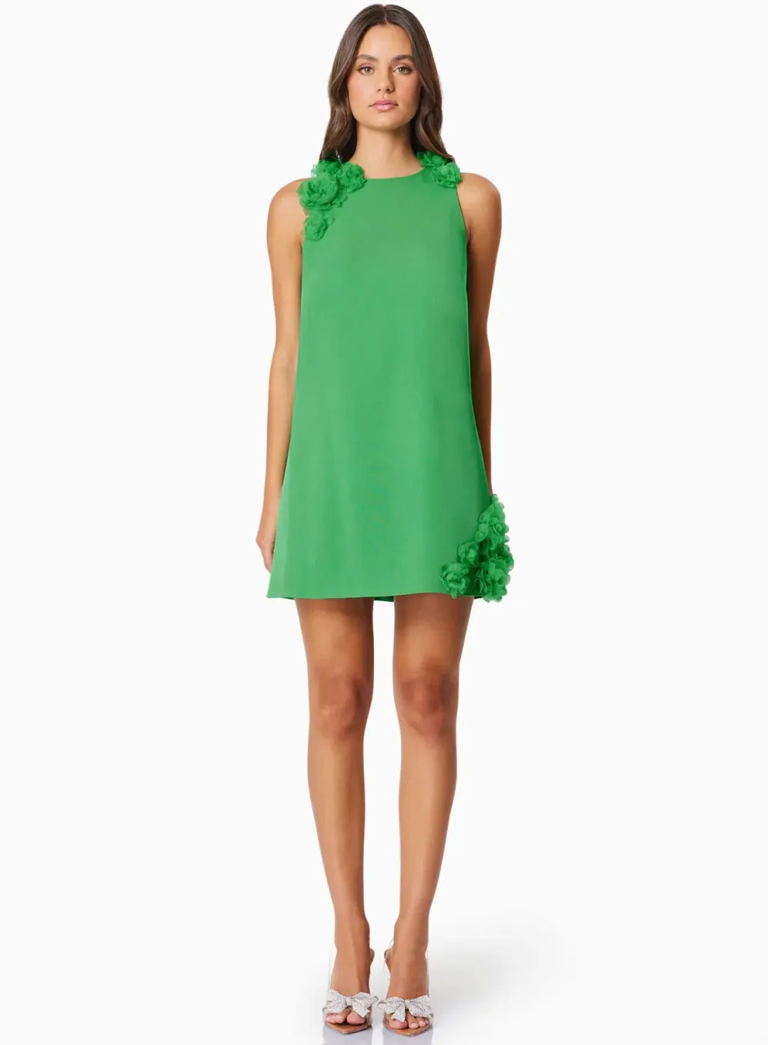 Elliatt Valeria Day Mini Dress In Green Size S / AU 8 for rent on The Volte - main image