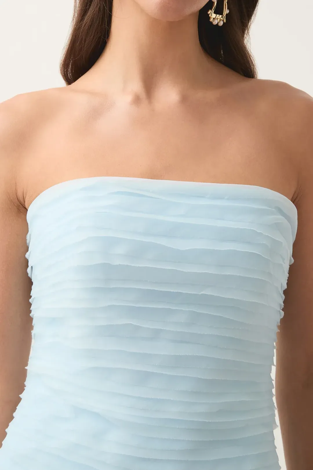 Aje Soundscape Maxi Dress Sea Breeze Size 6 for rent on The Volte - main image