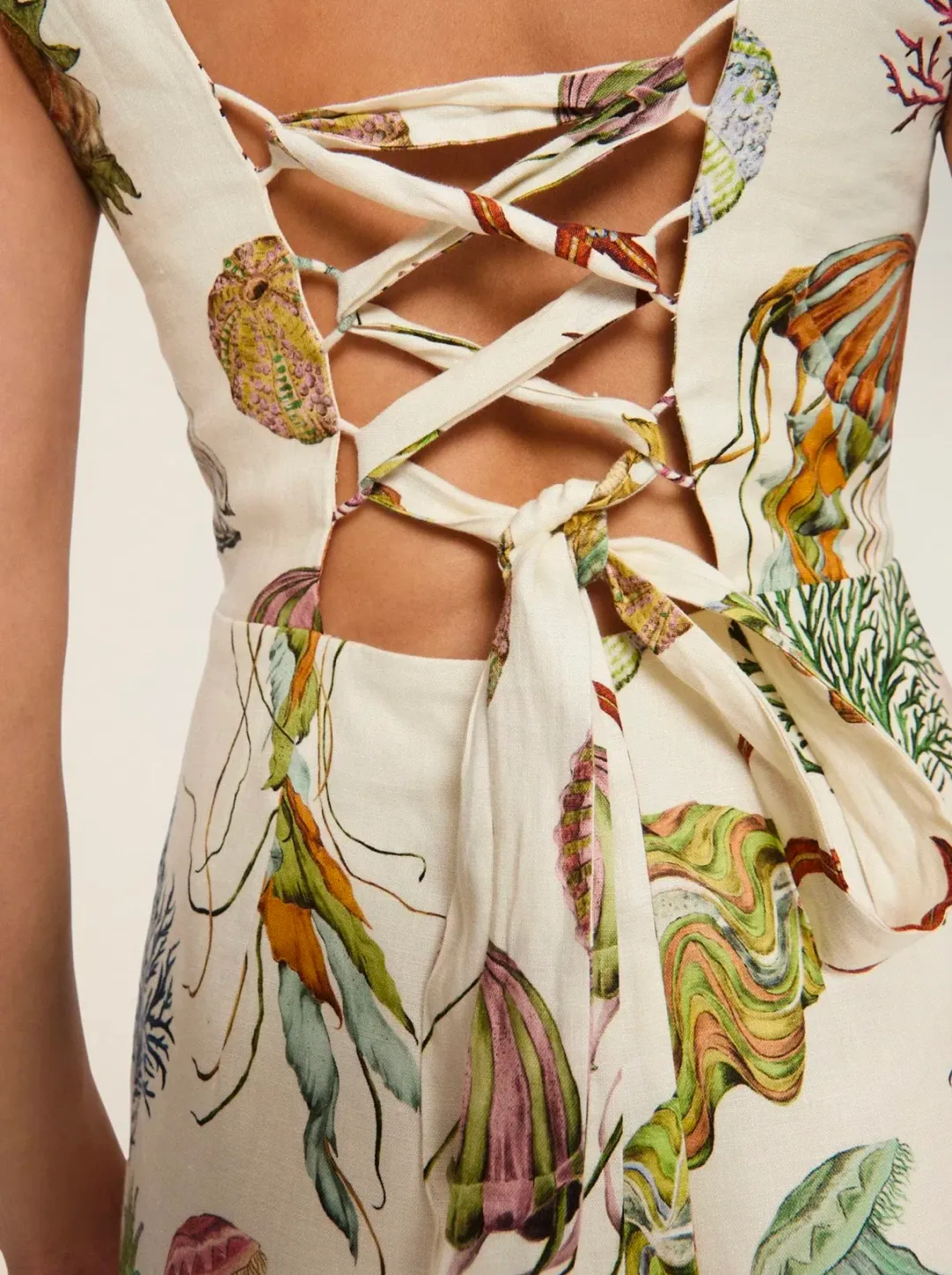 Alemais Sea Mini Dress Print Size 8 for rent on The Volte - main image