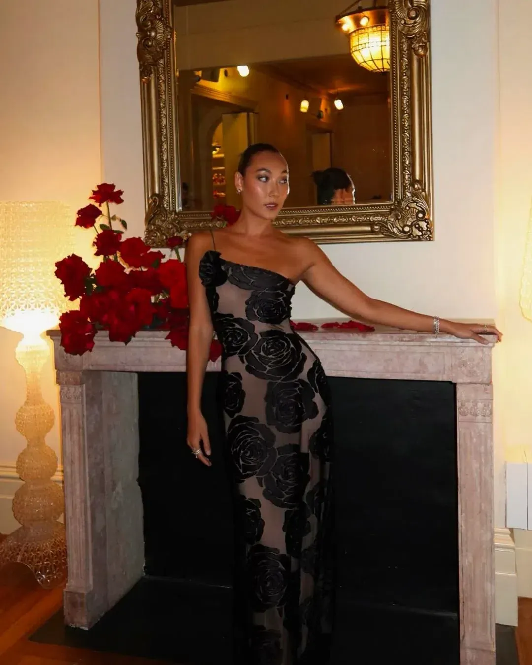 Arcina Ori Marcella Dress Black Size 6 for rent on The Volte - main image