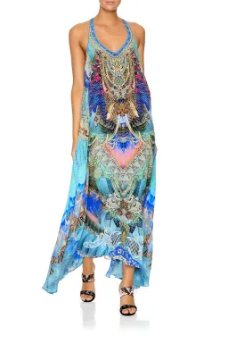 Camilla V Neck Racer Back Maxi Dress Freedom Flight Size S / AU 10 for rent on The Volte - image 2