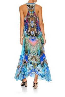 Camilla V Neck Racer Back Maxi Dress Freedom Flight Size S / AU 10 for rent on The Volte - image 3