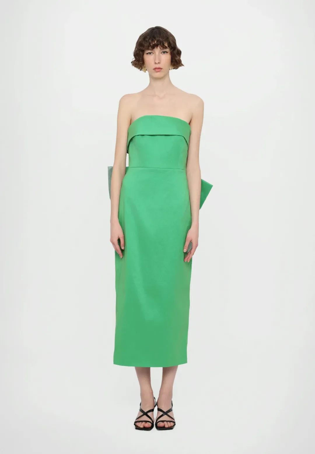 Rachel Gilbert Birdie Bow Dress in Green Size 2 / 10 AU for rent on The Volte - main image