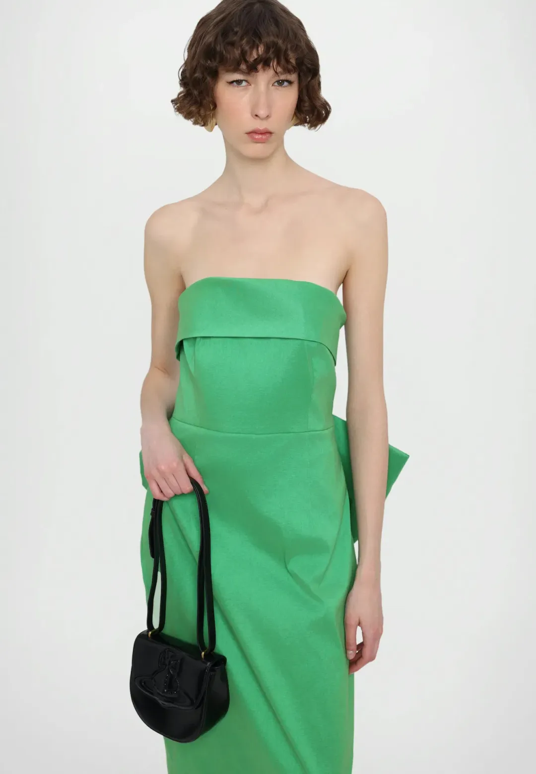 Rachel Gilbert Birdie Bow Dress in Green Size 2 / 10 AU for rent on The Volte - main image