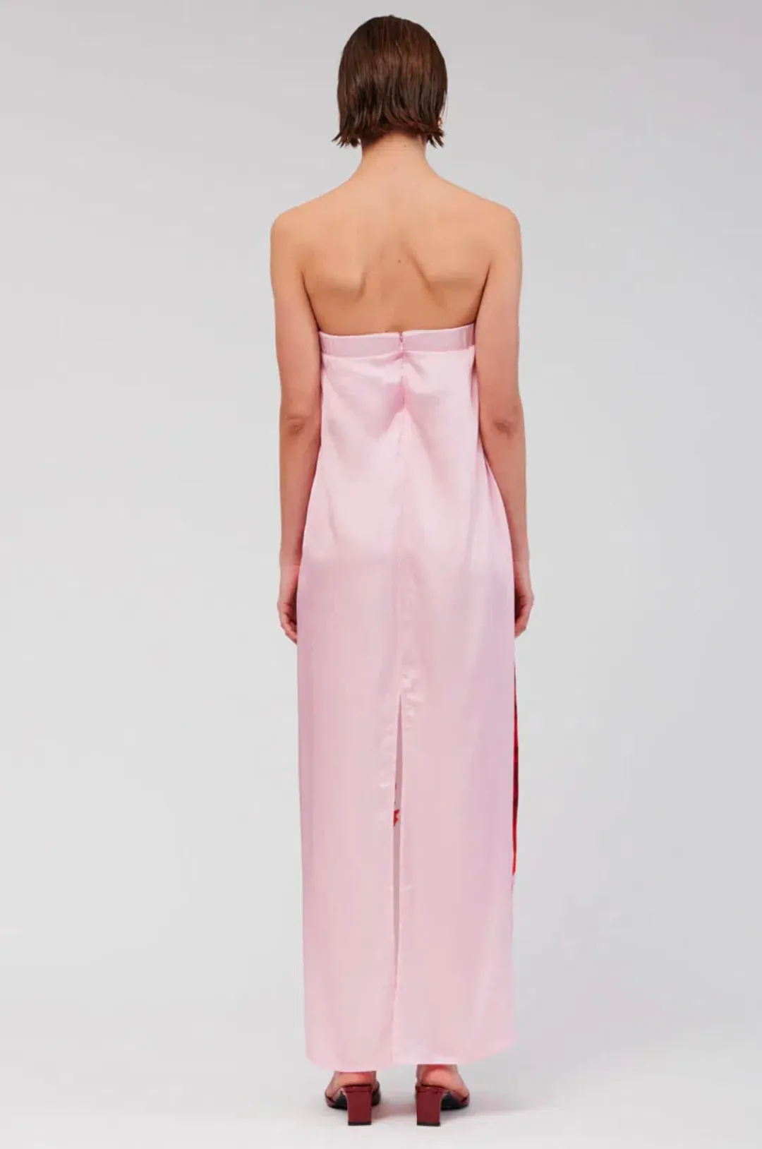 Suboo Emilia Bustier Maxi Dress Pink Floral Size S / AU 8 for rent on The Volte - main image