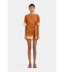 Sir the Label Soma Mini Dress Rust Size 3 / AU 12  for rent on The Volte - image 1