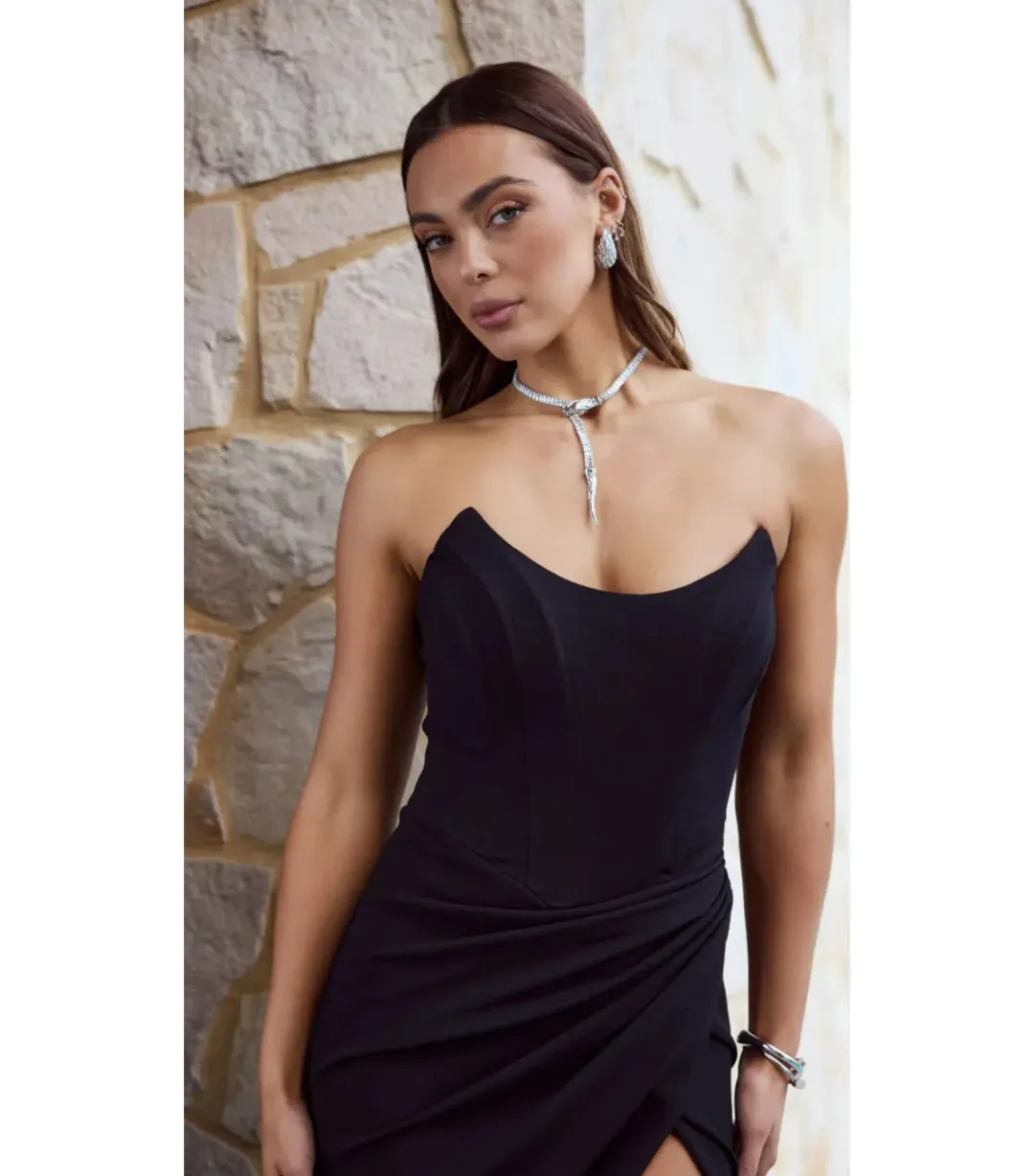 Derma Department Cartia Gown Black Size AU 8  for rent on The Volte - main image