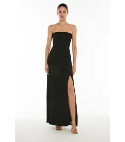 Manning Cartell Double Time Pleat Strapless Dress Black Size AU 8 for rent on The Volte - image 1