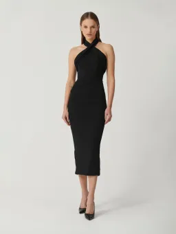Effie Kats Leila MIdi Dress Black Size M / AU 10  for rent on The Volte - image 1