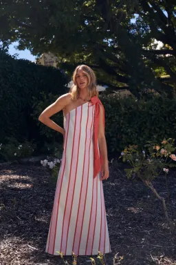 Aston Studio Mila Dress in Hana Stripe Size 6 for rent on The Volte - image 1