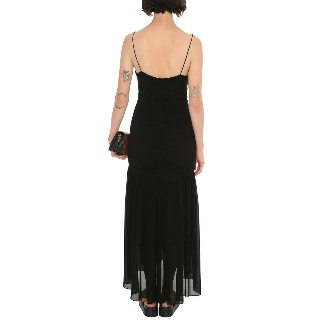 Ginger & Smart Onyx Slip Maxi Dress Onyx Black Size 14 for rent on The Volte - main image