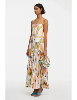 Acler Leasgill Midi Dress in Cubist Canyon Size 8 for rent on The Volte - image 2