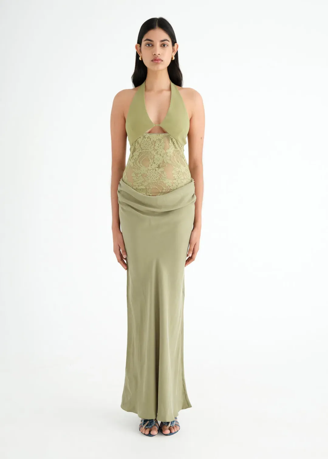 Benni Miko Maxi Dress Pear Size 8 for rent on The Volte - main image