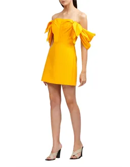 Acler Selkin Mini Dress Yellow Size 10 for rent on The Volte - image 2