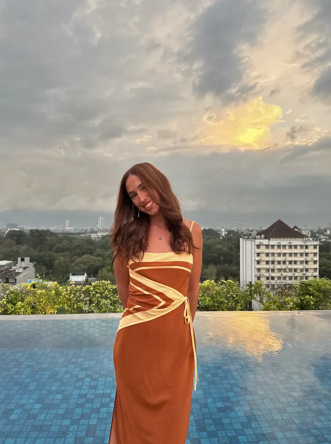 Sir the Label Soma Scarf Midi Dress for rent on The Volte - main image