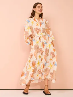 Palm Noosa Noddy Dress In Coral Size 14  for rent on The Volte - image 1