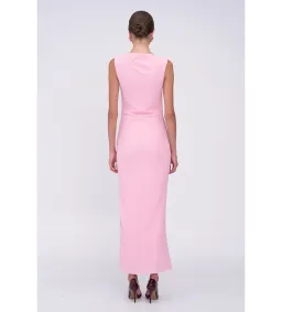 Suboo Jacqui Rouched Front Midi Dress Pink Size 8 for rent on The Volte - image 2
