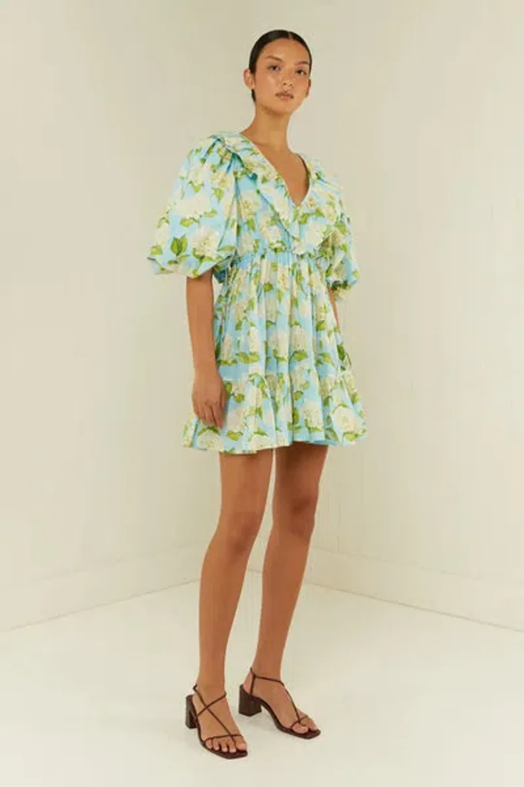 Palm Noosa Sofia Dress in Blue Hydrangea Size 8  for rent on The Volte - main image