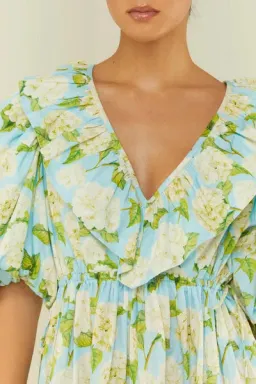 Palm Noosa Sofia Dress in Blue Hydrangea Size 8  for rent on The Volte - image 3