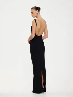 Effie Kats Verona Gown Black Size 10  for rent on The Volte - image 1