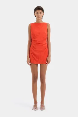 Sir the Label Ligera Mini Dress in Tangerine Size 6 for rent on The Volte - image 1
