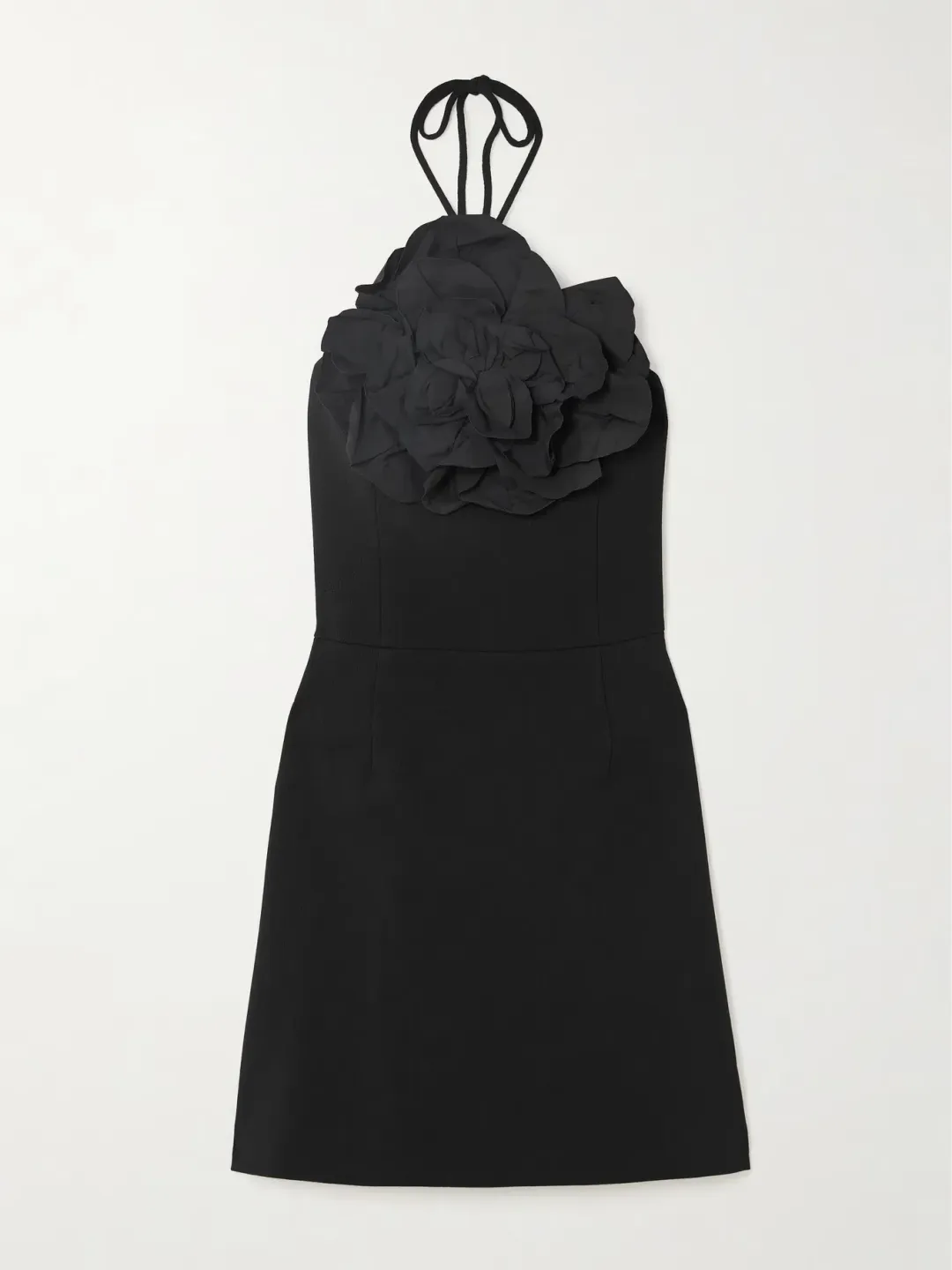 Rebecca Vallance Odetta Halter Mini Dress Black Size 10 for rent on The Volte - main image