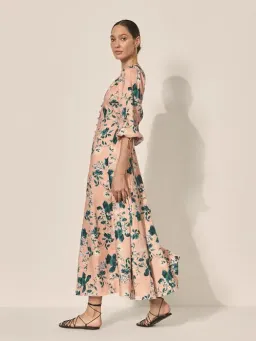 Kivari Jemima Maxi Dress Pink Floral Size 16 for rent on The Volte - image 2