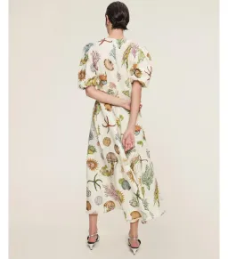 Alemais Sea Midi Dress Print Size AU 12 for rent on The Volte - image 3