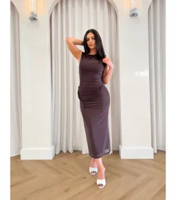 Misha Knox Dress Brown Size 10/M for rent on The Volte - image 1