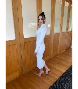 Dion Lee Figure 8 Reversible Dress in White Size S / AU 8 for rent on The Volte - image 3