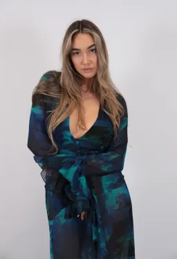 Rat & Boa Fiorella Maxi Dress Blue Size M / AU 10 for rent on The Volte - image 3