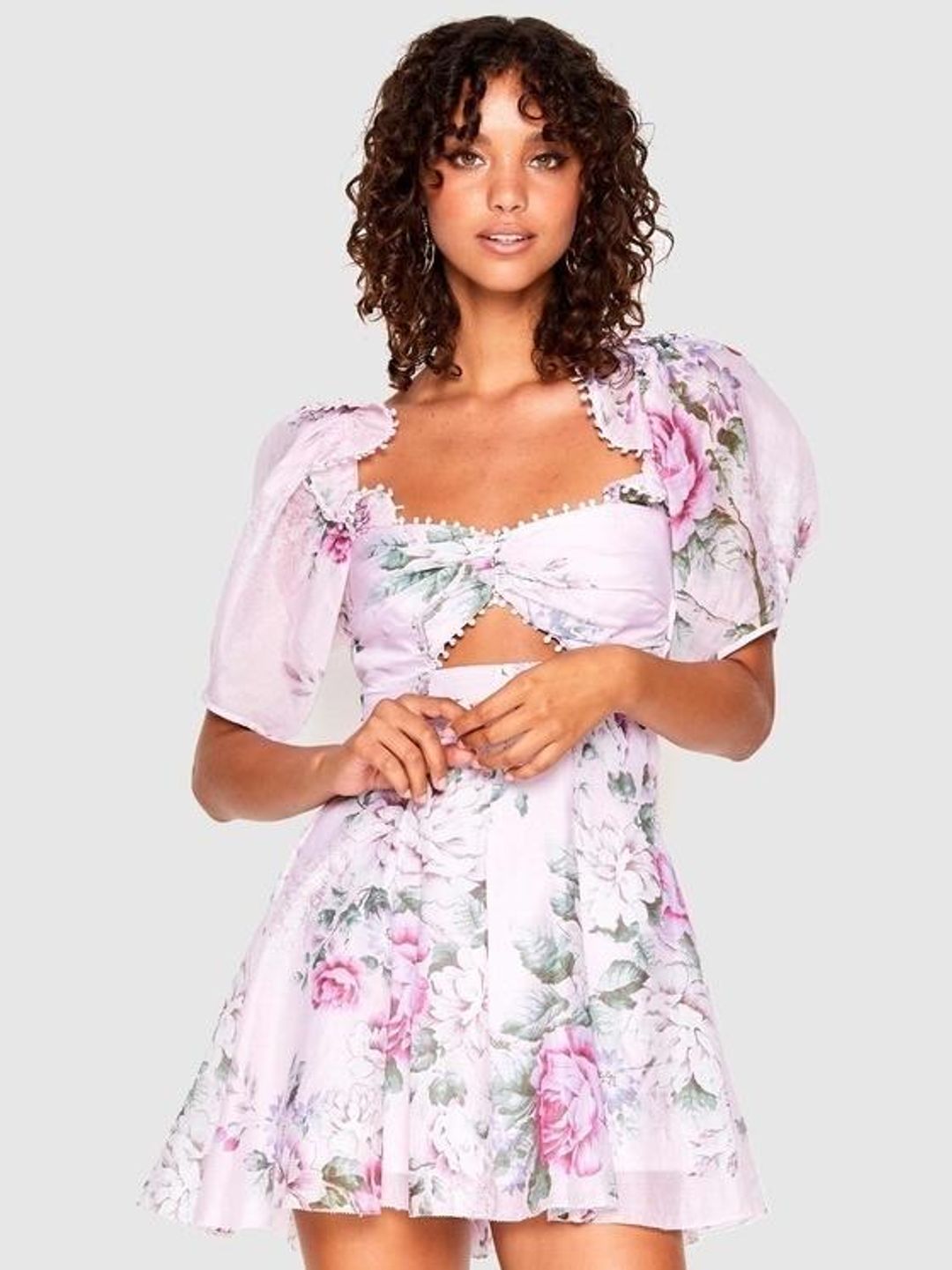 Alice McCall Peony Mini Dress Purple 12 for rent on The Volte - main image