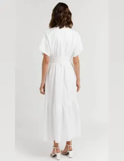 Dissh Elise Midi Dress White Size 12 for rent on The Volte - image 3
