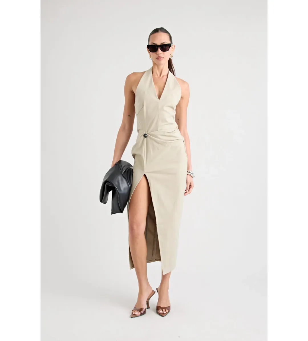 Pfeiffer The Rio Terra Midi Dress Sand Size 8 for rent on The Volte - main image