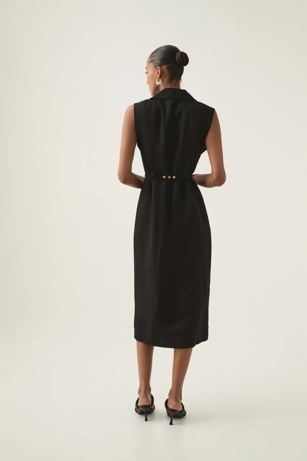 Aje Desiree Utility Shirt Dress Black Size AU 12 for rent on The Volte - main image