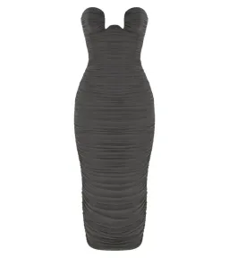 House Of Cb Cindy Strapless Ruched Body-con Dress Size S / AU 8  for rent on The Volte - image 5