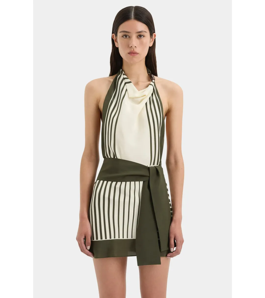 Sir the Label Leilana Mini Dress Garden Stripe Size 1 / AU 8 for rent on The Volte - main image