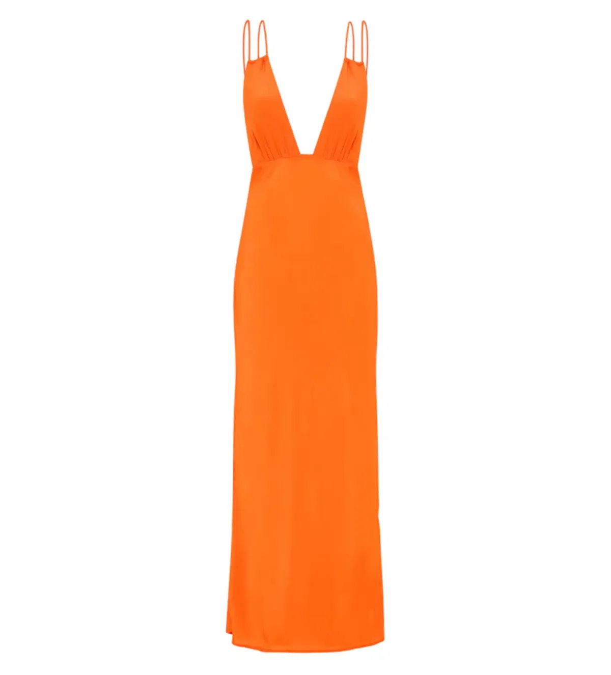 Paris Georgia Bernie Slip Dress Vivid Orange  Size S/Au 8 for rent on The Volte - main image