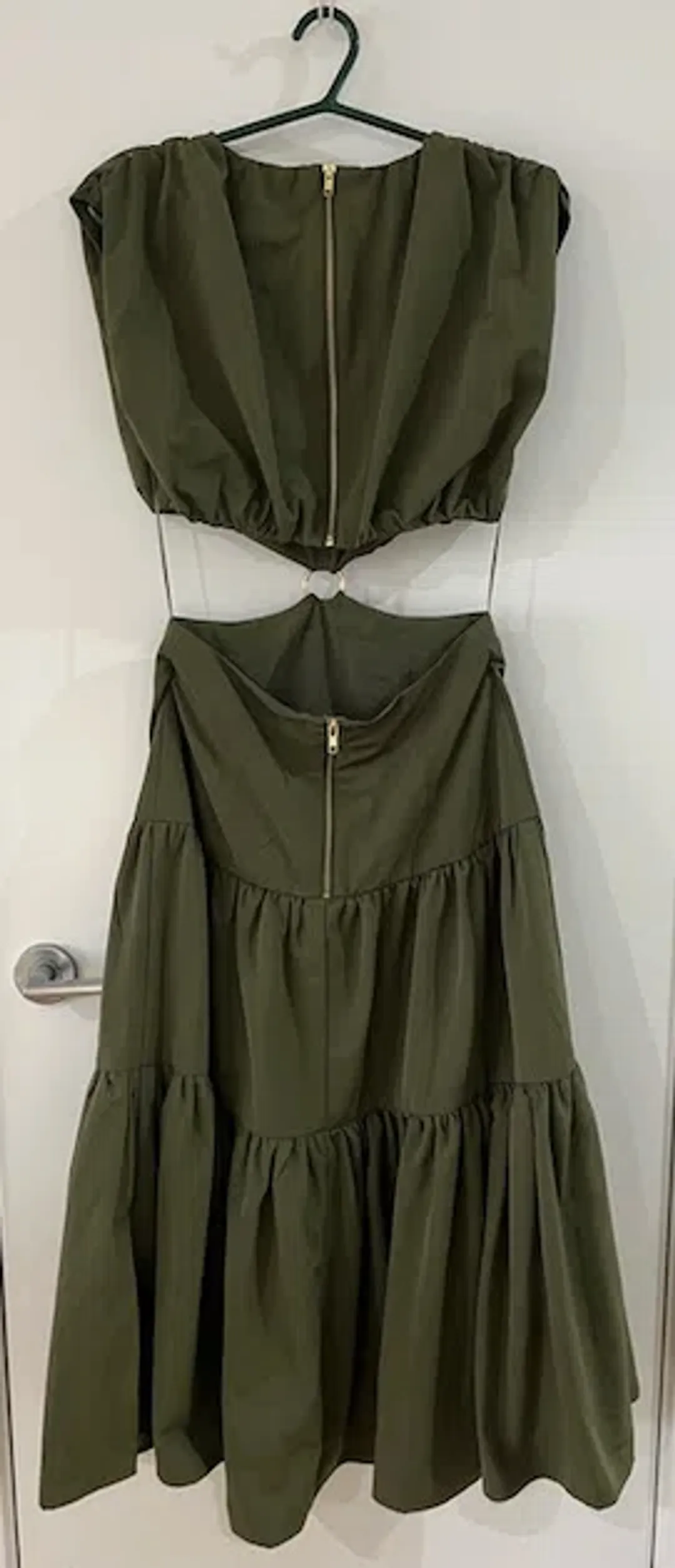 Mossman Streamline Maxi Dress Green Size 8 for rent on The Volte - main image