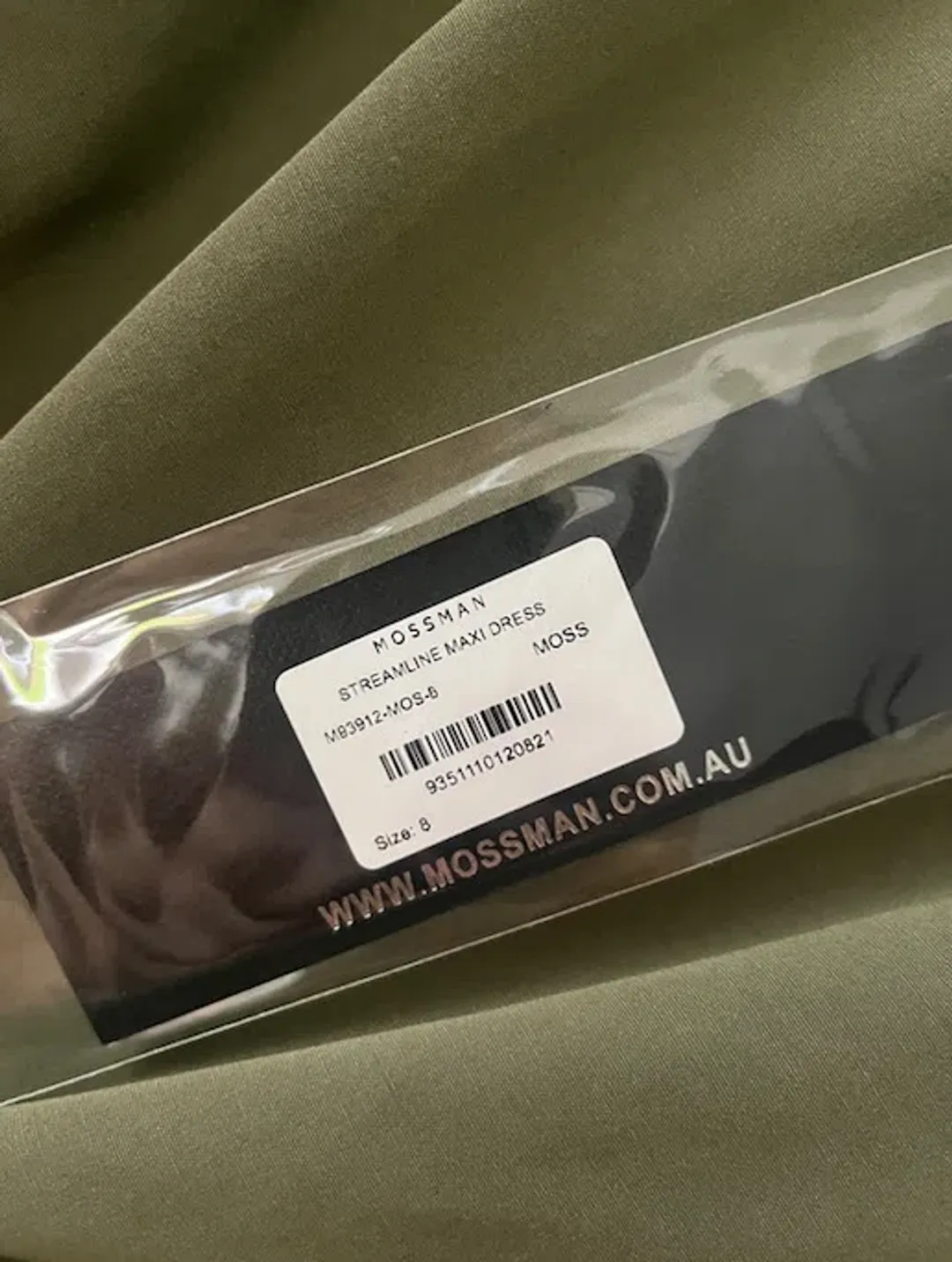 Mossman Streamline Maxi Dress Green Size 8 for rent on The Volte - main image