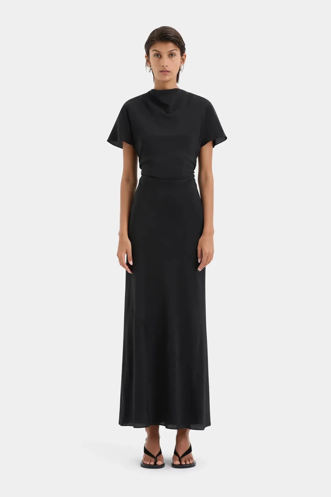 SIR Seameadow Bias Dress Black Size 12 for rent on The Volte - main image