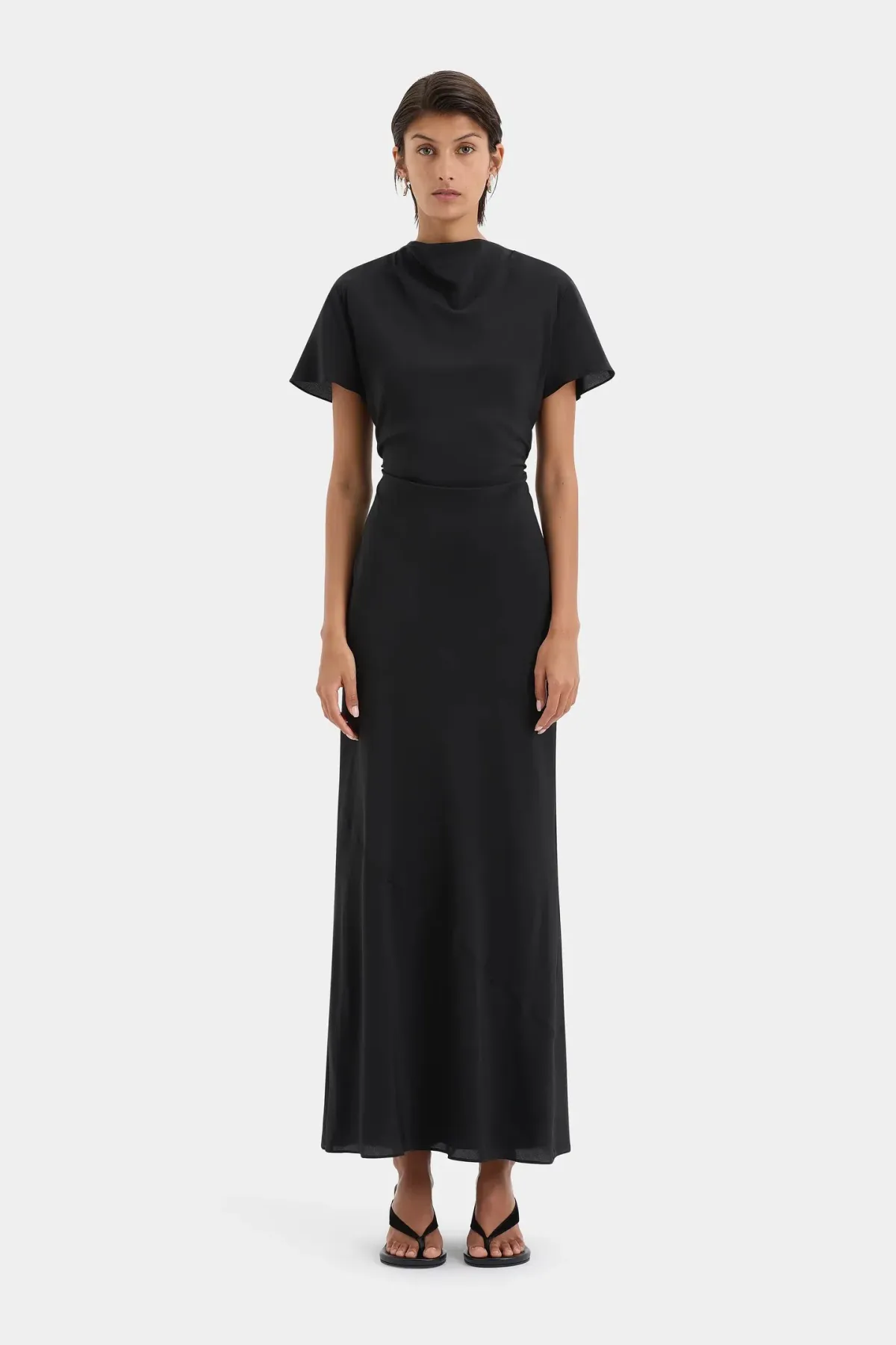 SIR Seameadow Bias Dress Black Size 14 for rent on The Volte - main image