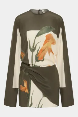 SIR Constance Twist Mini Dress Green Size 10 for rent on The Volte - image 4