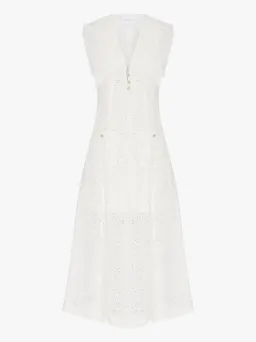 Alice McCall Wilde Grotto Midi Dress Porcelain White Size 4 for rent on The Volte - image 6